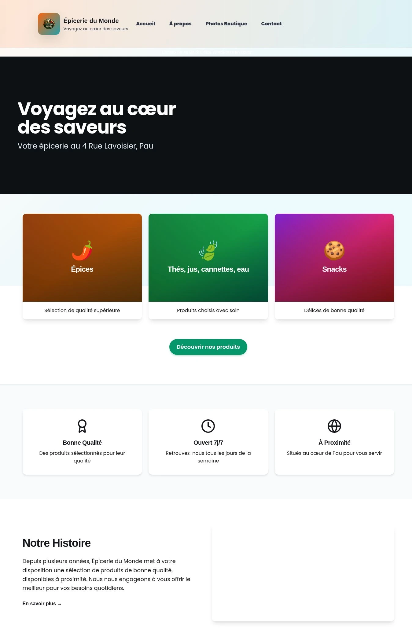 Accueil du site — ordinateur.