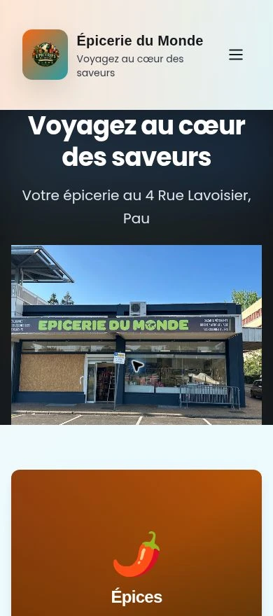 Accueil du site — mobile.