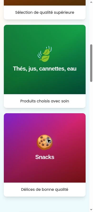 Produits et spécialités — mobile.