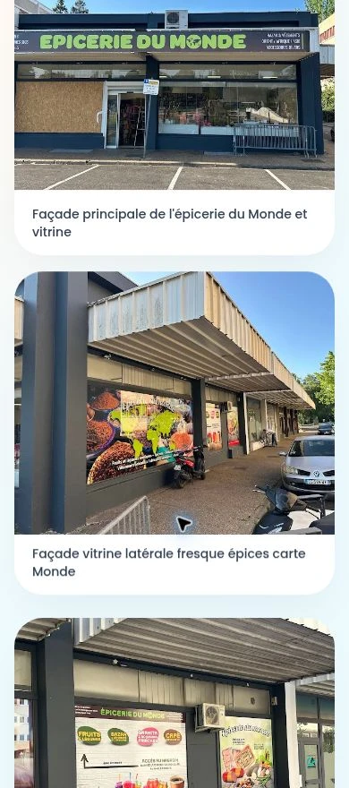 Façades de la boutique — mobile.