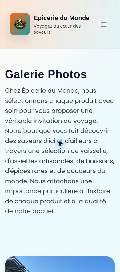 Photos de la boutique — mobile.