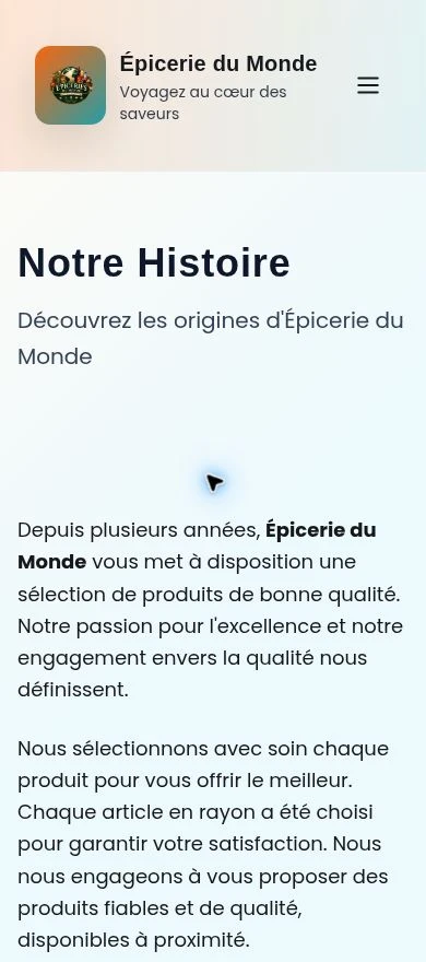 Notre histoire — mobile.